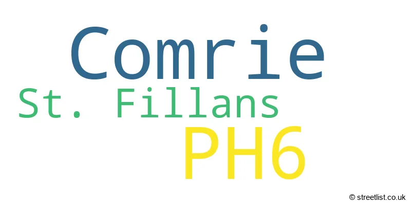 A word cloud for the PH6 postcode