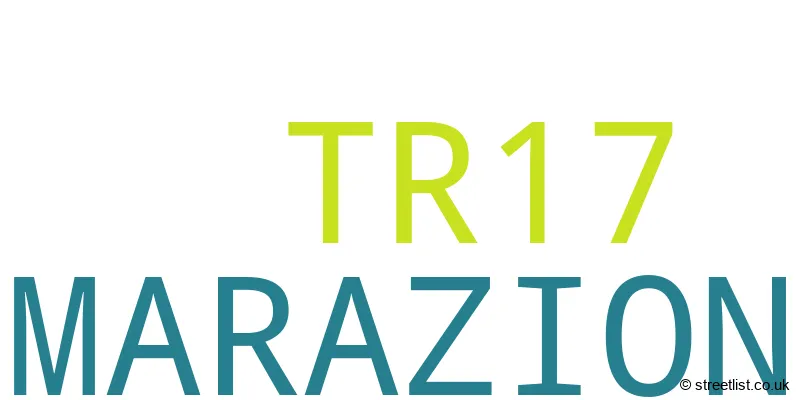 A word cloud for the TR17 postcode