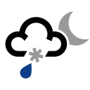 symbol for Sleet shower (night)