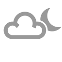 symbol for Partly cloudy (night)
