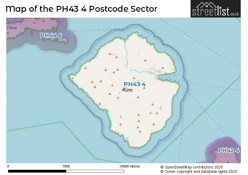 Map of the PH43 4 and surrounding postcode sector
