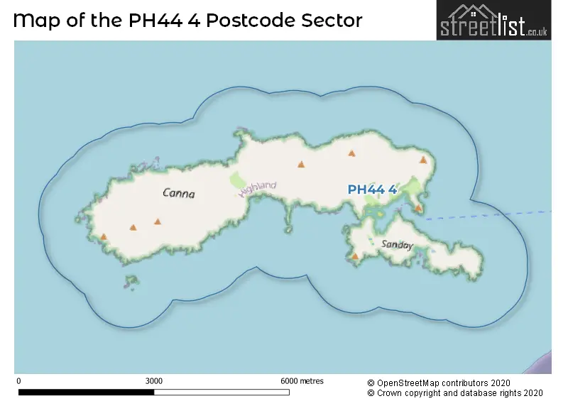 Map of the PH44 4 and surrounding postcode sector